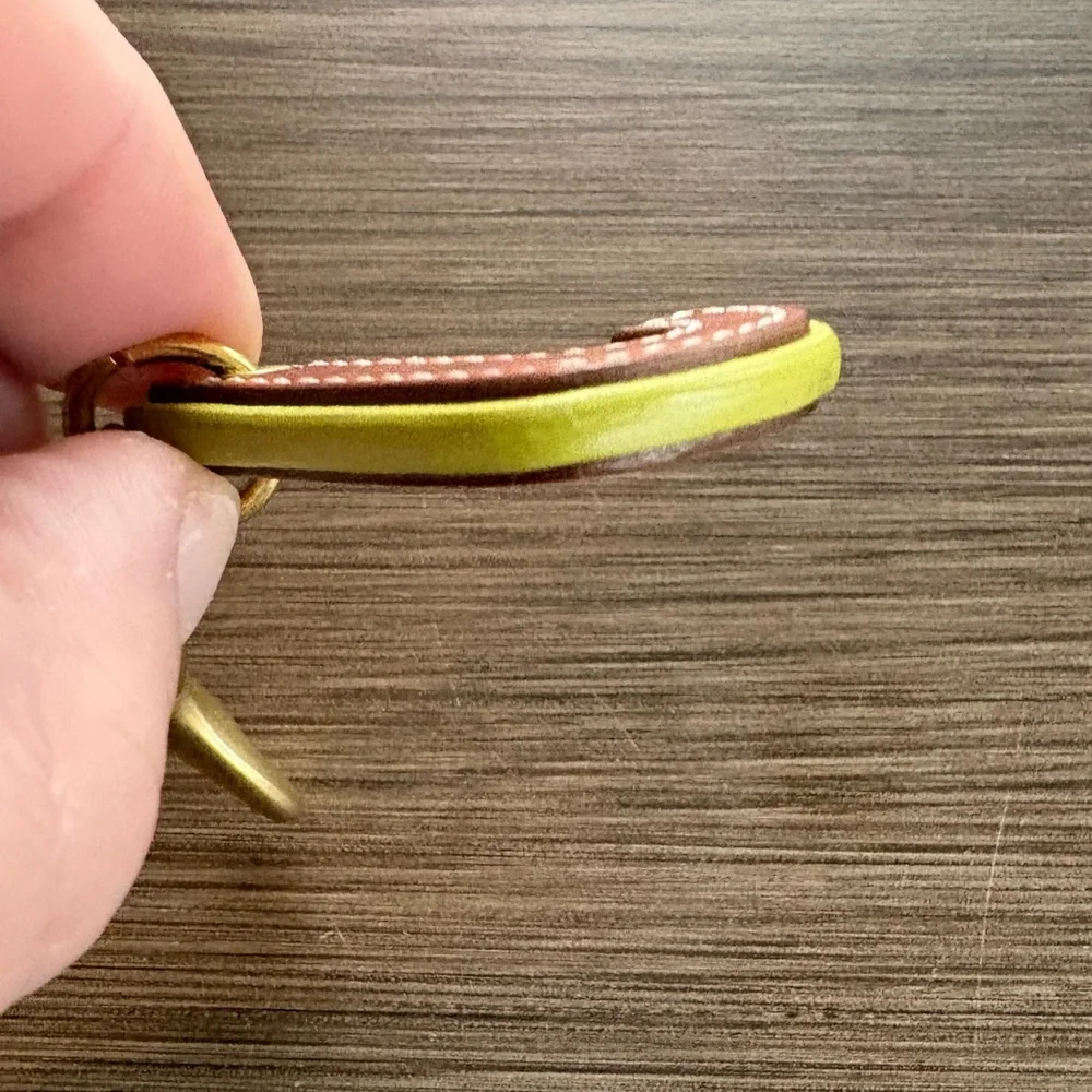 RESERVED Coach Letter Bag Charm - Y2K J Leather - Picture 6 of 8